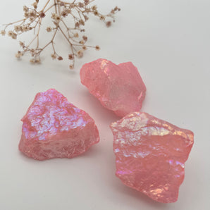 Aura Rosenquarz - Rohstein