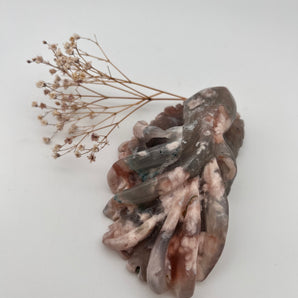 Kirschblüten Achat - Oktopus 1