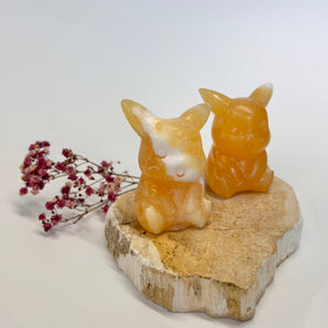 Orangencalcit Pikachu – dein Energieblitz für Freude, Lebenskraft & Leichtigkeit