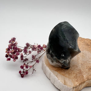 Moosachat Flamme – Erdung, Wachstum & Naturverbundenheit