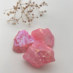 Aura Rosenquarz - Rohstein