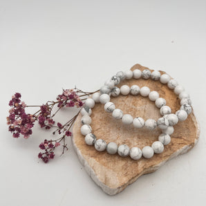 Howlith Armband (8 mm) – Ruhe, Geduld & emotionale Balance