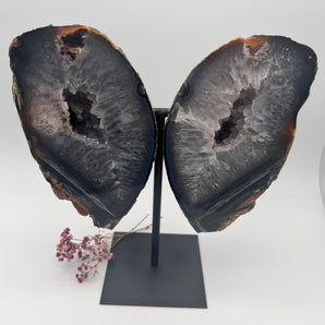 Achat-Geoden-Schmetterling (Einzelstück, 3 kg+) – Stabilität, Schutz & erdende Schönheit