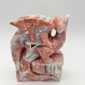 Pink Cotton Candy Drache Unikat – Herzmagie, Sanftmut & feinstofflicher Schutz