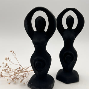 Göttin der Schattenkraft – Obsidian Figur