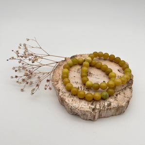 Gelbe Jade - Armband
