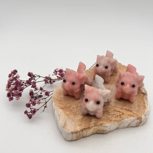 Pink Opal Babydrache – Herzheilung, Geborgenheit & Seelenfrieden