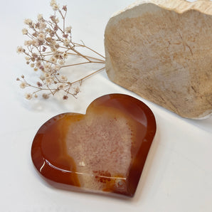 Karneol Herz – Lebensfreude, Mut & gelebte Leidenschaft