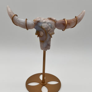 Blumenachat - Schädel