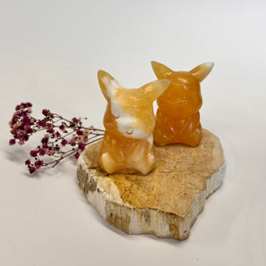 Orangencalcit Pikachu – dein Energieblitz für Freude, Lebenskraft & Leichtigkeit