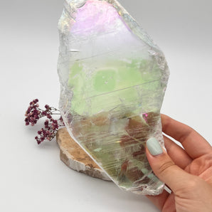 Aura-Selenit / Marienglas Slab – Lichtportal & feinstofflicher Schutz