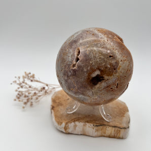 Coffee Amethyst - Kugel mit Druse