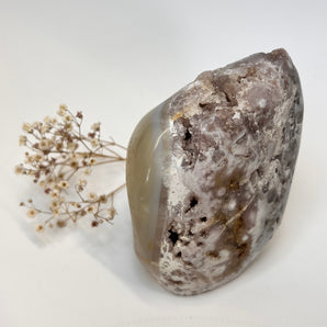 Pink Amethyst mit Achat – Herzmagie & Erdweisheit in Harmonie