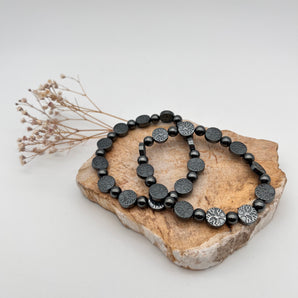 Hämatit Armband – Lebensbaum