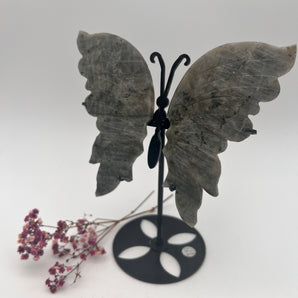 Labradorit Butterfly mit Purple Flash – Intuition, Magie & Transformation