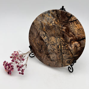 Picture Jaspis Platte mit Ständer – Erdverbindung, Beständigkeit & Naturweisheit