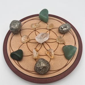 Crystal Grid Wohlstand – Manifestation, Fülle & Ausrichtung auf Reichtum