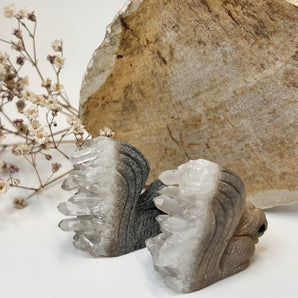 Bergkristall Eichhörnchen – Lichtsammler & Waldwächter