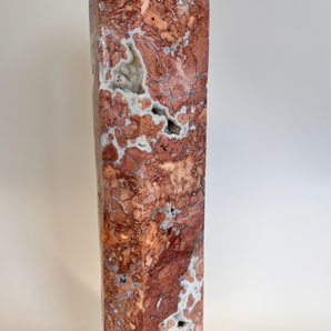 Einzelstück – XL Cotton Candy Achat Turm „Süße Erdung & Herzlicht“