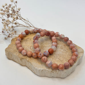 Pink Cotton Candy Achat – Armband für Herzöffnung & Leichtigkeit (8mm)