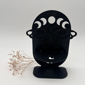 Kugelhalter mit Schmetterlingsmuster – für deine Kristallkugeln & Edelsteinschätze